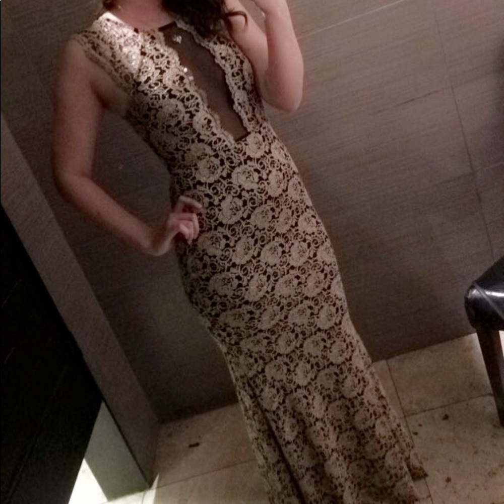 Gold dress